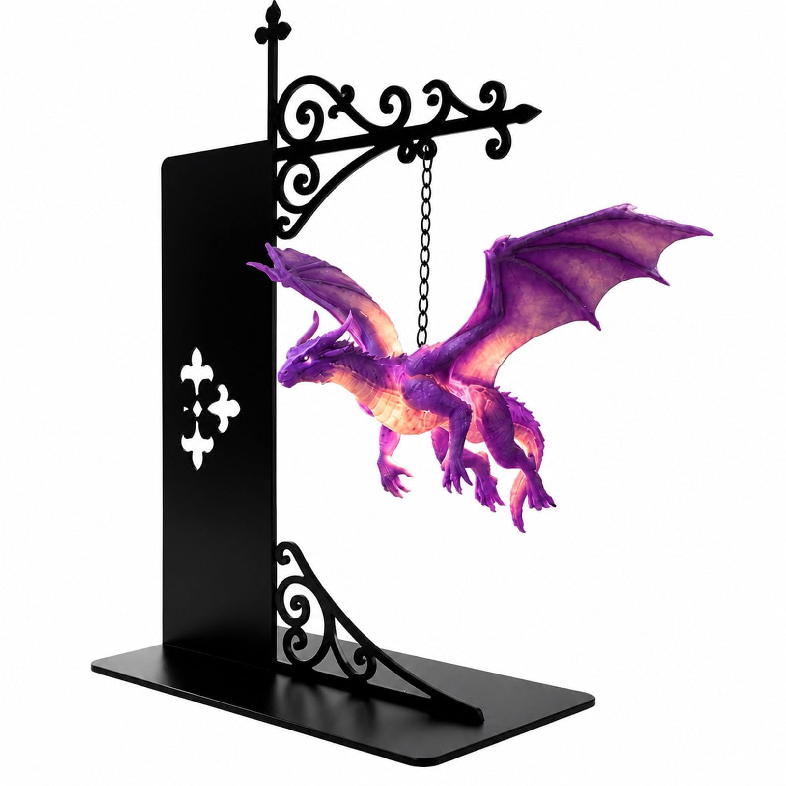 Bookshelf - Schwebende Drachen-Bücherregallampe mit warmem Licht, Mythische