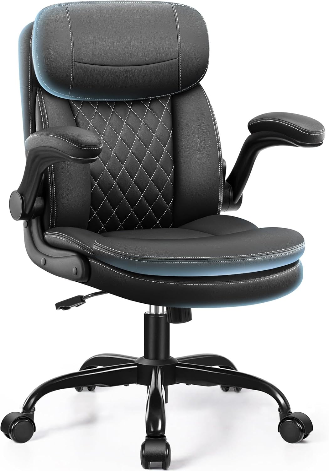 Office Chair Cushion - Ergonomischer Bürostuhl mit doppellagigem Kissen, hochklappbaren