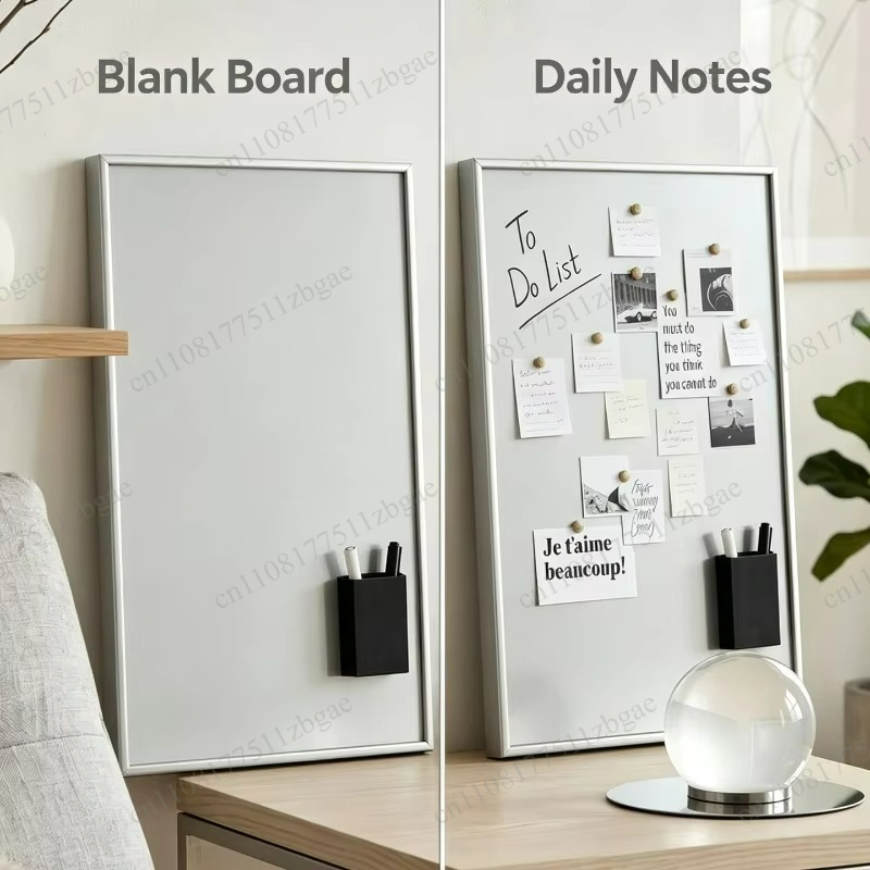 Desk Organizer - Magnetisches Whiteboard mit Stifthalter, minimalistisches Whiteboard