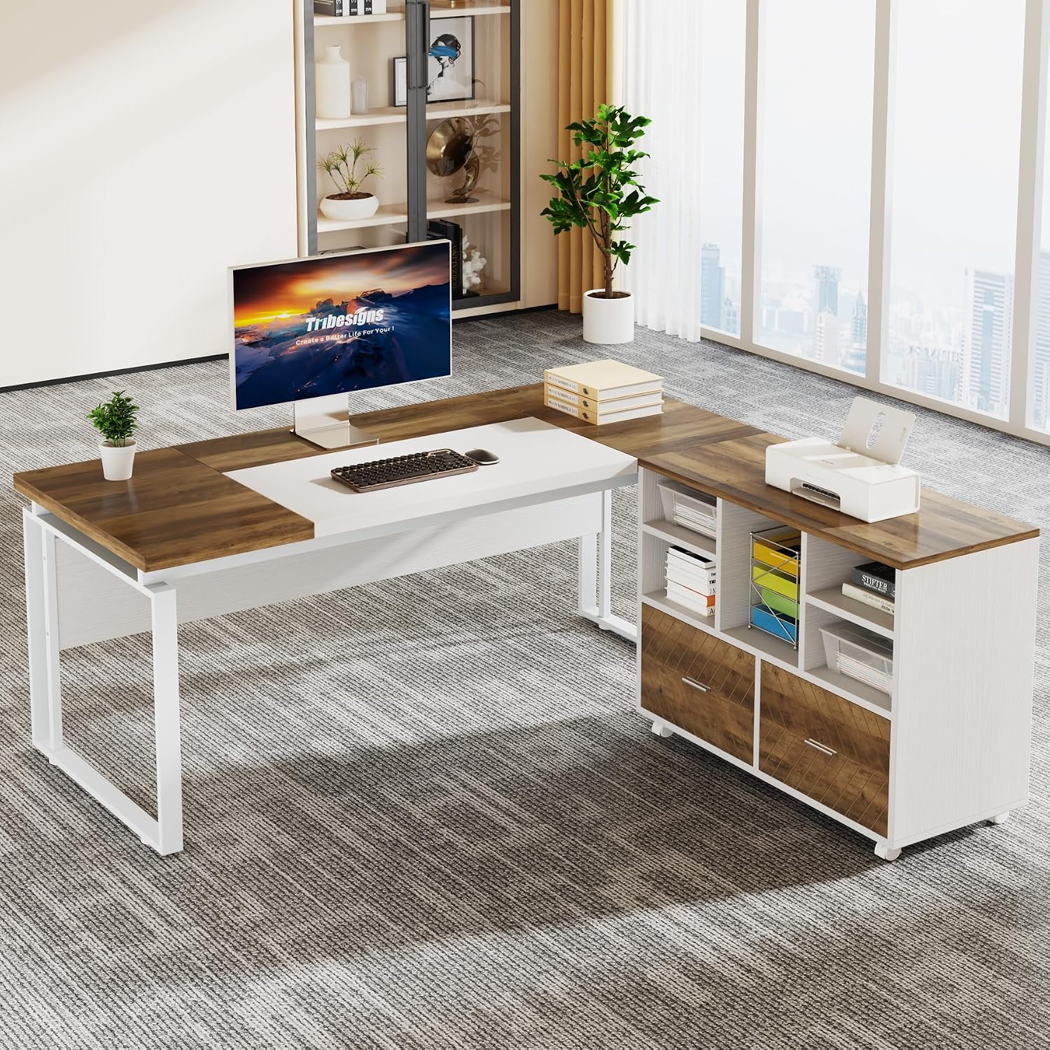 Holz-Aktenschrank mit 2 Schubl – Printer Stand Bewertung und Preis