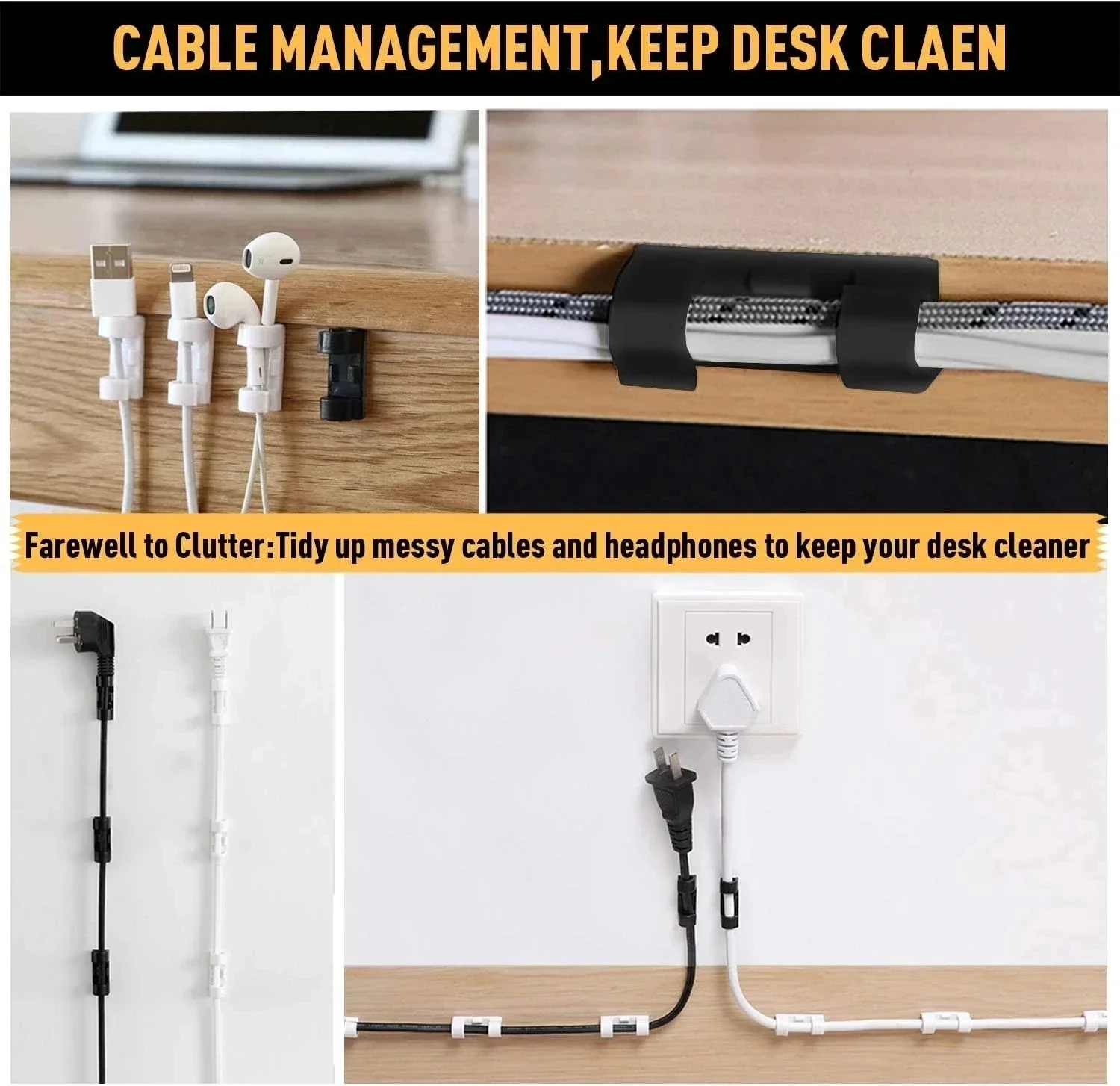 Kabelklemmen-Organizer, Kabelh – Desk Organizer Bewertung und Preis