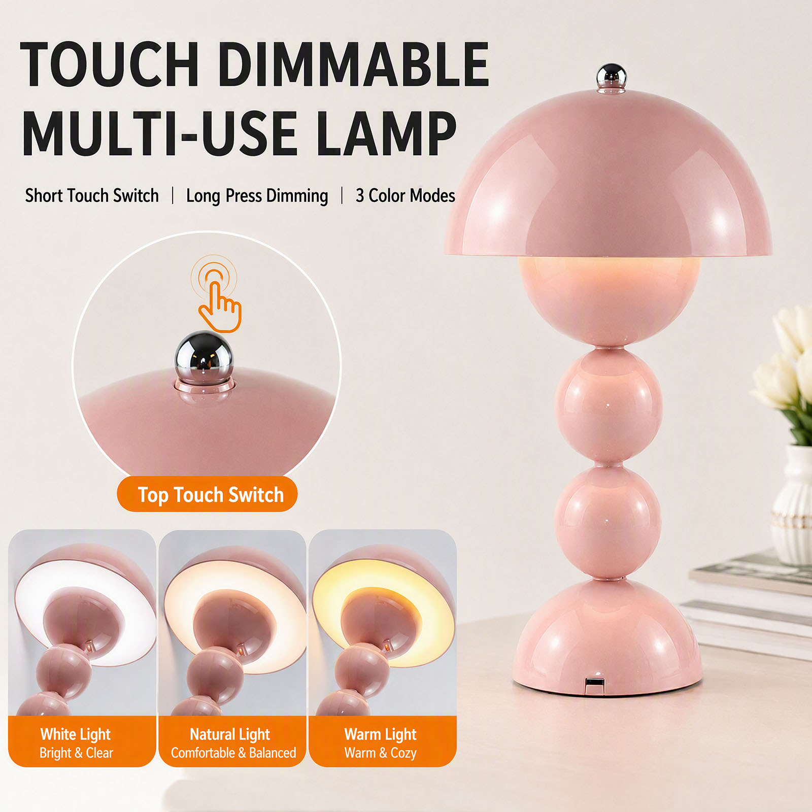 Vintage Pilz-Tischlampe USB LE – Desk Lamp Bewertung und Preis