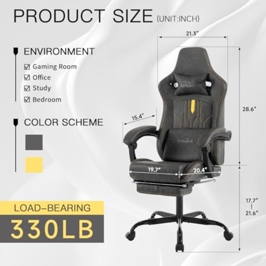 Gaming-Stuhl mit Fußstütze für – Office Chair Cushion Bewertung und Preis
