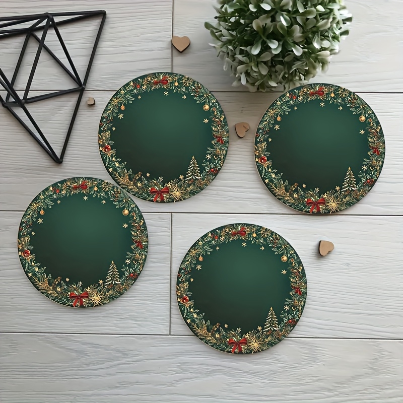2D Retro Grün Weihnachten Schn – Office Furniture Brands Bewertung und Preis