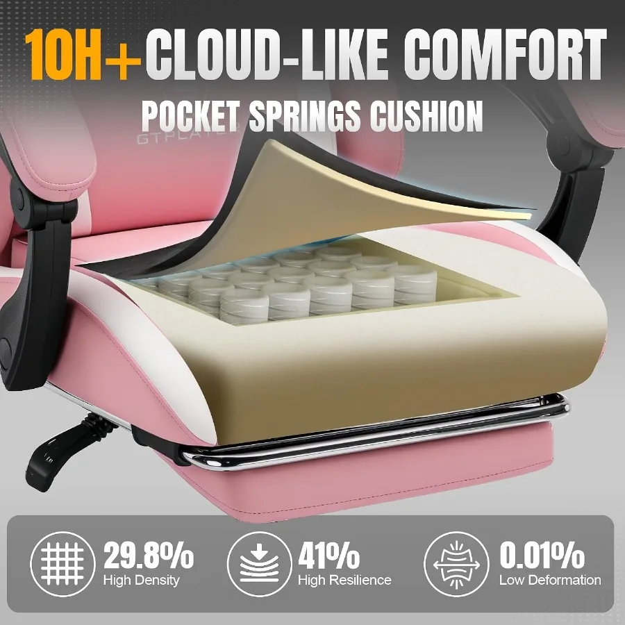 Gaming-Stuhl mit Fußstütze und – Office Chair Cushion Bewertung und Preis