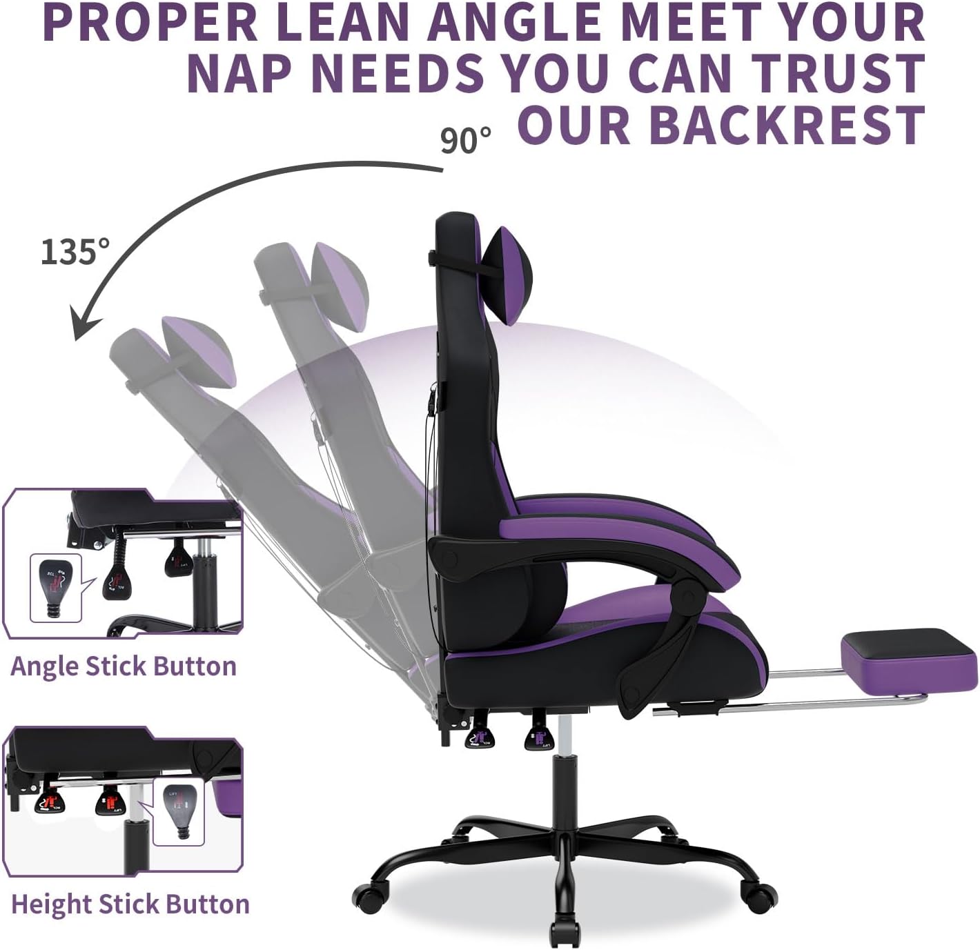 Gaming-Stuhl mit Massagefunkti – Office Chair Bewertung und Preis